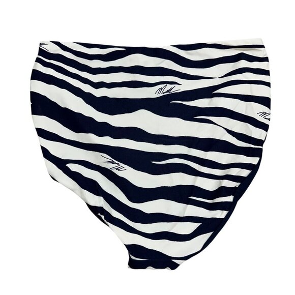 Michael Kors Womens Size S Navy Reversible High-Waist Bikini Swim Bottoms NWT - Picture 8 of 9